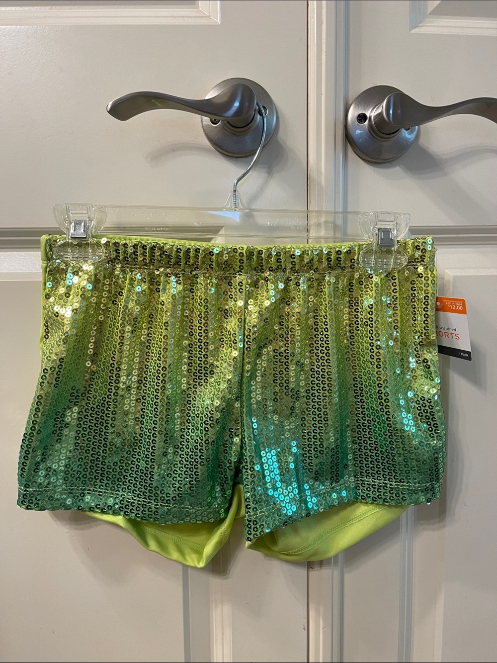 Target Lime Green Sequin Athletic Shorts